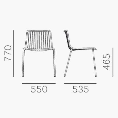 Nolita 3650 Garden Chair / Low Backrest
